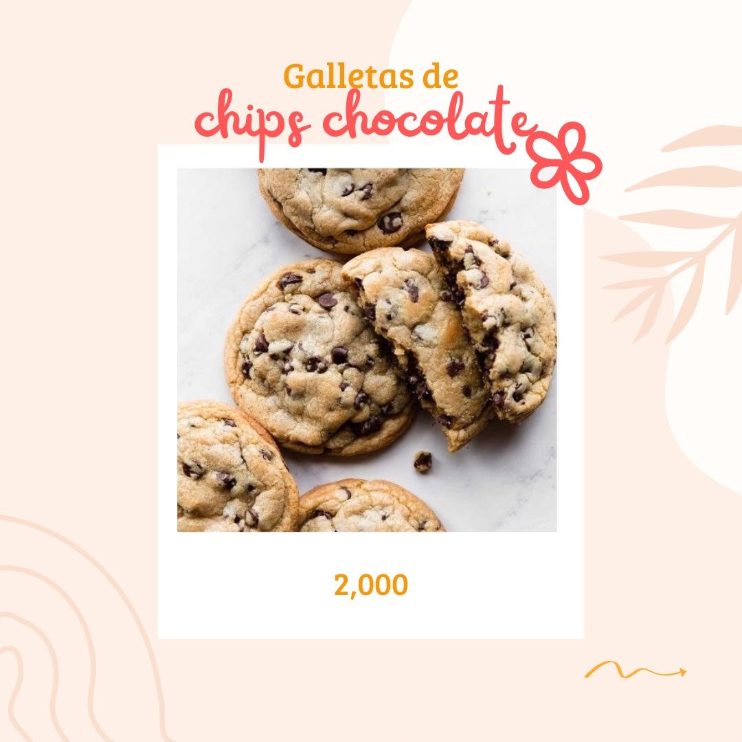 Galletas de chips chocolate